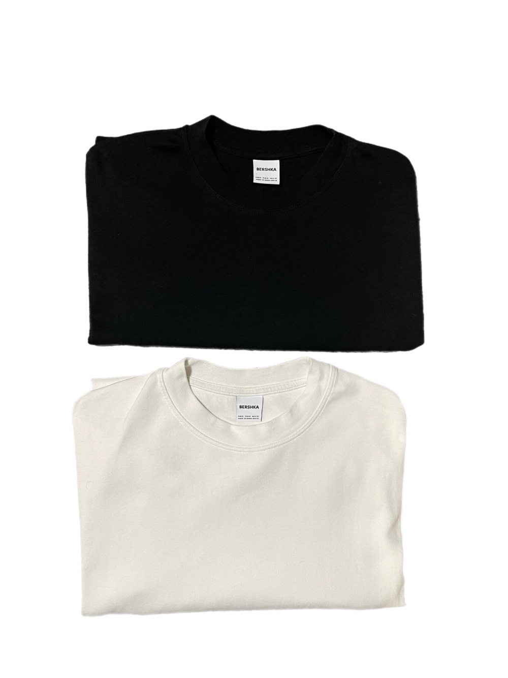 LIKE NEW! Bundle of TWO Bershka Crewneck Essential T-Shirts